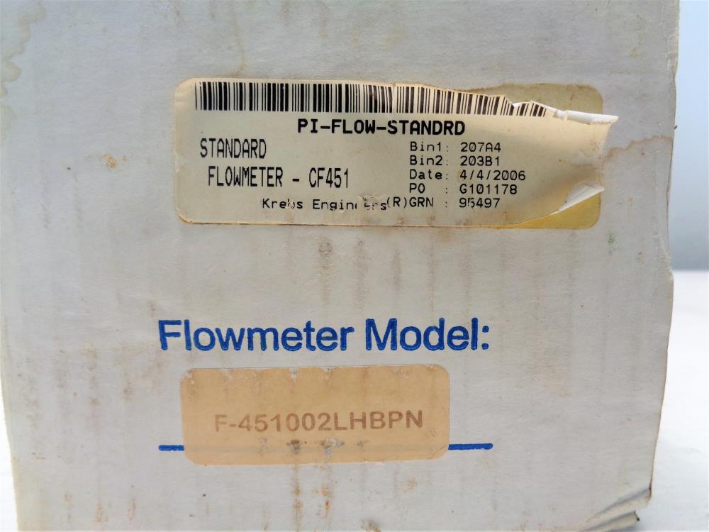 Blue-White 1" NPT F-451 Flowmeter, F-451002LHBPN